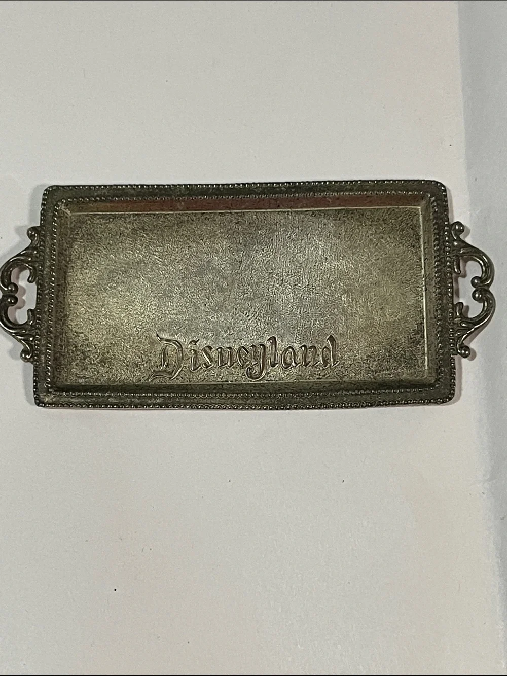 Disney Embossed Metal Vanity Tray in Aged Gold